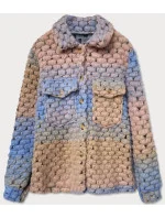 Světle dámská košilová bunda s límcem model 16148658 - MADE IN ITALY