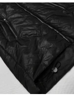 kurtka damska pikowana z kapturem Goodlookin czarna model 22003974 - S'WEST