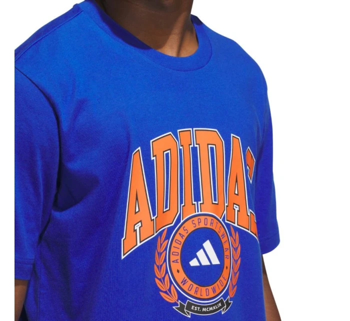 Pánské tričko adidas Varsity Crest modré JN2515 pánské Pánské tričko adidas Varsity Crest modré JN2515 pánské