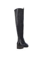 Kožené boty Rieker W Z9591-00 černá