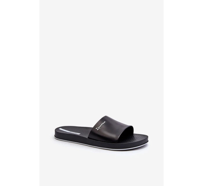Pánské gumové žabky model 21662788 Slide Unisex Černé - Ipanema Pánské gumové žabky model 21662788 Slide Unisex Černé - Ipanema