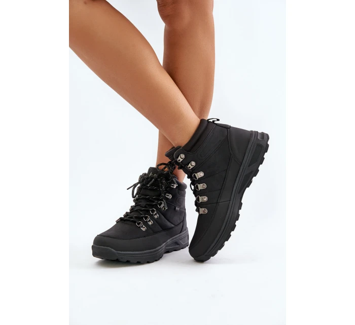 Zateplené Pánské Trekingové Boty Černé model 21676995 - Lee Cooper Zateplené Pánské Trekingové Boty Černé model 21676995 - Lee Cooper