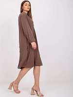 Dámské šaty Dress-EM-SK-604.10P-hnědá