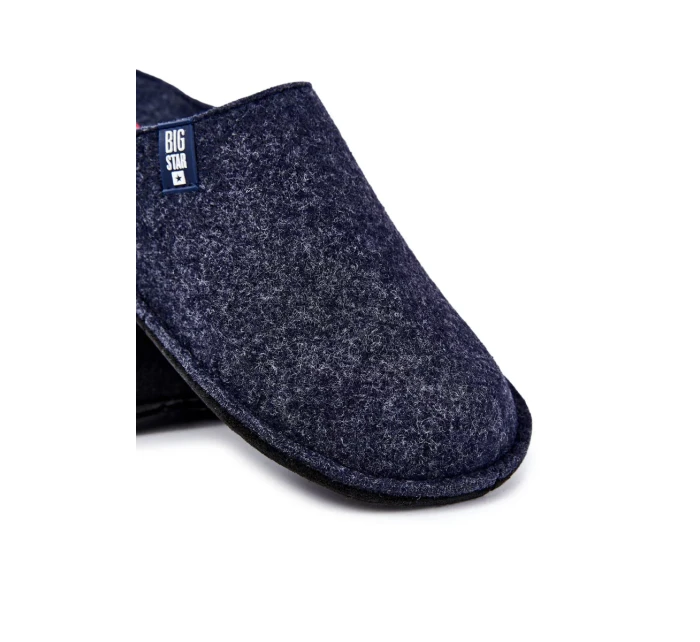 Klasické pánské pantofle Big Star KK176004 Námořnická modrá