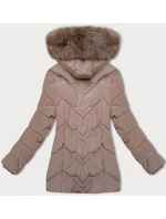 Dámská zimní bunda s kapucí model 21875973 béžová S'west - Good looking Dámská zimní bunda s kapucí model 21875973 béžová S'west - Good looking
