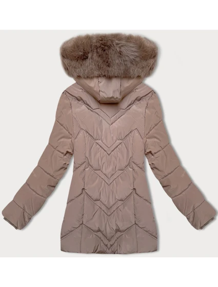 Dámská zimní bunda s kapucí model 21875973 béžová S'west - Good looking Dámská zimní bunda s kapucí model 21875973 béžová S'west - Good looking