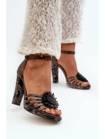 Sandály na podpatku model 198879 Step in style Sandály na podpatku model 198879 Step in style