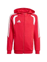 Dětská mikina adidas Tiro 26 League Sweat s kapucí na zip Red KF9101