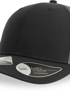 Atlantis Headwear Bryce 6 panelová Trucker kšiltovka 33.0102 black/dark grey