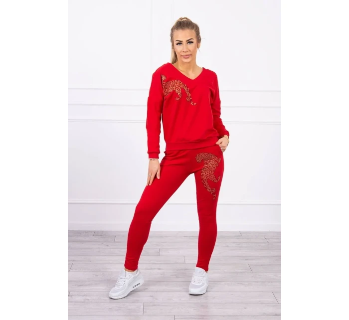 Zirkonová sada panther červená