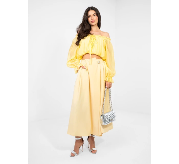 Spódnica IT SD model 22011345 jasny żółty - FPrice