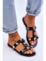 Dámské pantofle s velkými cvočky Černá Mercure Dámské pantofle s velkými cvočky Černá Mercure