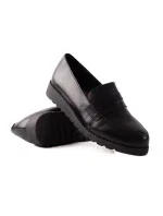 Pohodlné polobotky černé dámské bez podpatku Pohodlné polobotky černé dámské bez podpatku