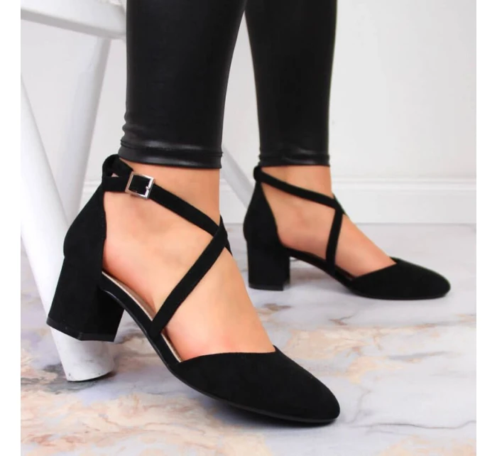 Sergio Leone W SK365A černé páskové sandály