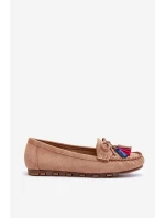 Semišové Mokasíny S Mašlí A Tmavě béžová model 21623165 - Boto Semišové Mokasíny S Mašlí A Tmavě béžová model 21623165 - Boto