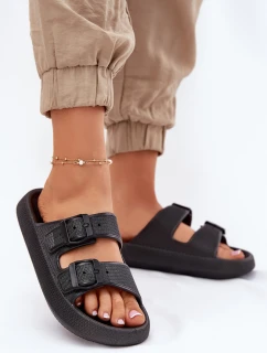 Dámské Sandały Na Platformě S Přezkami Černé model 21697330 - Boto