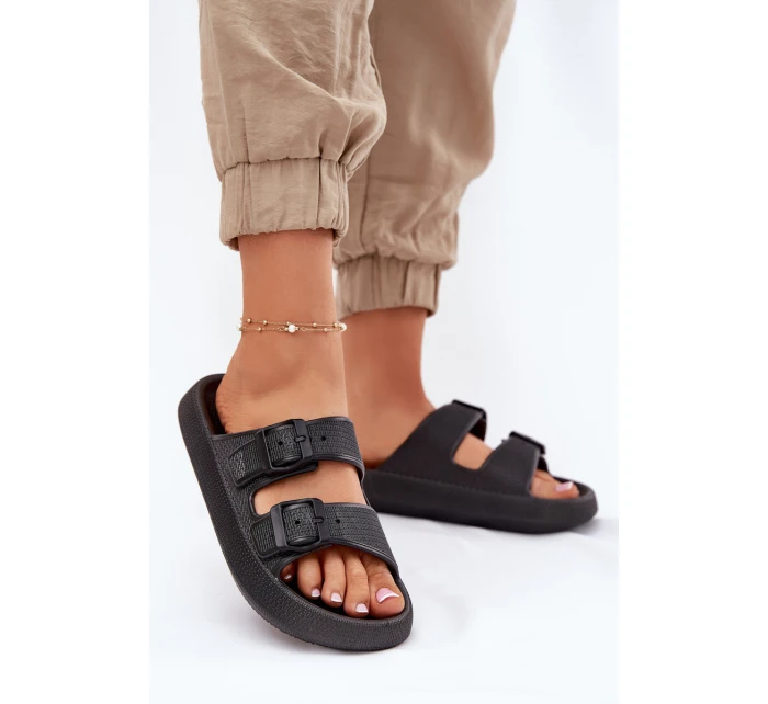 Dámské Sandały Na Platformě S Přezkami Černé Nitiana Dámské Sandały Na Platformě S Přezkami Černé Nitiana