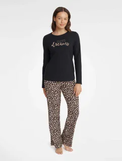 Dámské pyžamo Gino model 18754558 Černá - HENDERSON LADIES