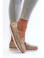 Dámské mokasíny z eko kůže Golden model 20451638 - Kesi