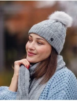 Dámský set šály a čepice Vuch Sheron Set Grey