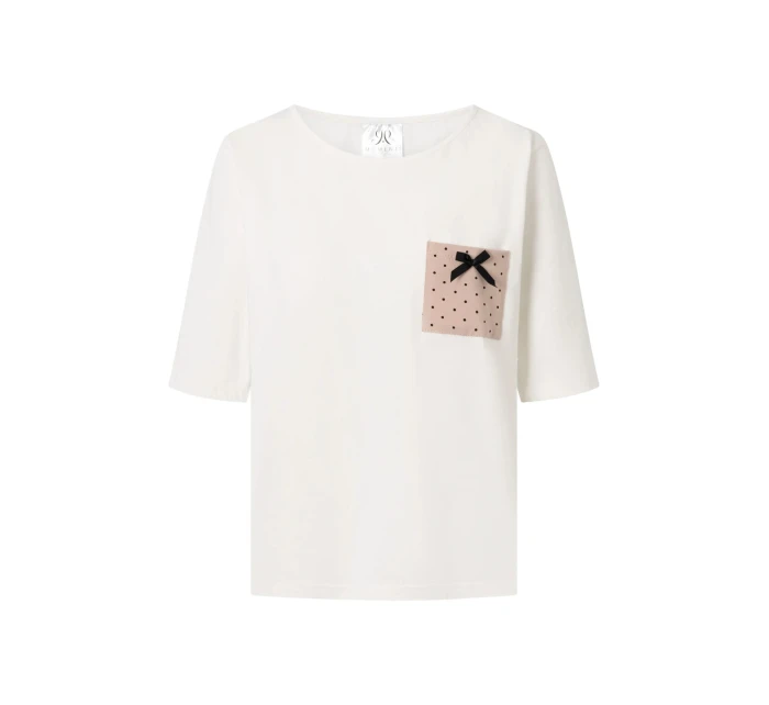 Dámské pyžamo Eliza Ecru s béžovou - Momenti Per Me