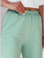 Dámské tepláky se širokými nohavicemi DRESLINA mint FashionStreet UY2690 Dámské tepláky se širokými nohavicemi DRESLINA mint FashionStreet UY2690