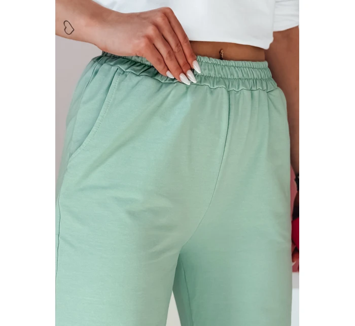 Dámské tepláky se širokými nohavicemi DRESLINA mint FashionStreet UY2690 Dámské tepláky se širokými nohavicemi DRESLINA mint FashionStreet UY2690