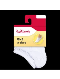 Dámské nízké ponožky FINE IN-SHOE SOCKS - BELLINDA - bílá
