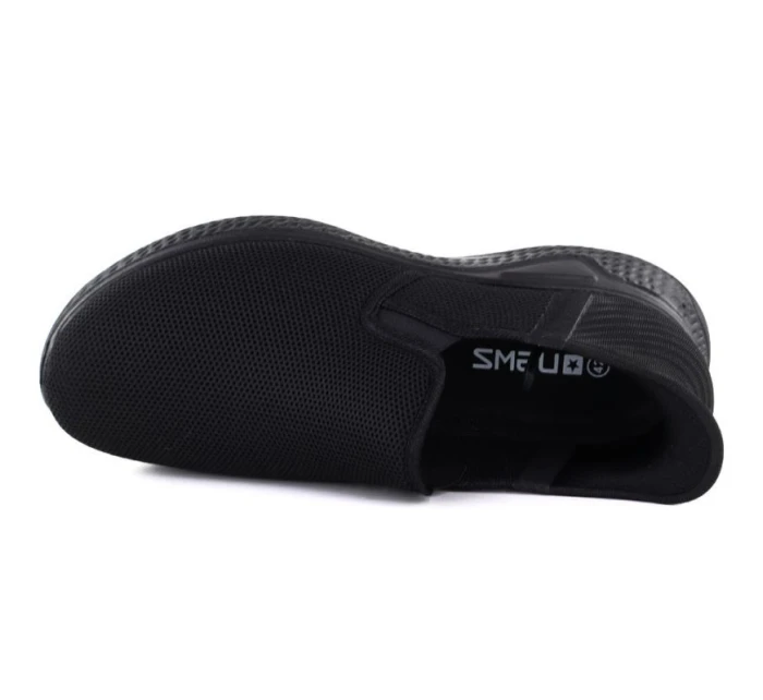 Pánské textilní nazouvací sportovní polobotky černé NEWS 170-M