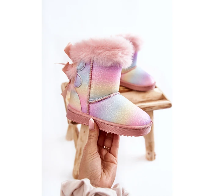 Dětské Teplé Sněhule Semišové s model 21597150 - Boto