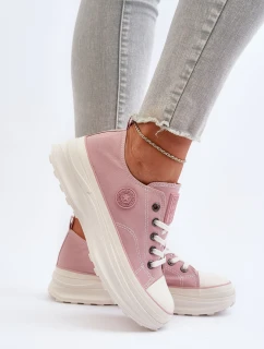 Dámské tenisky na masivní podrážce Big Star model 21653730 Růžové - Big Star Shoes