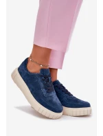 Semišové Dámské Tenisky Na Platformě model 21697031 - EVENTO