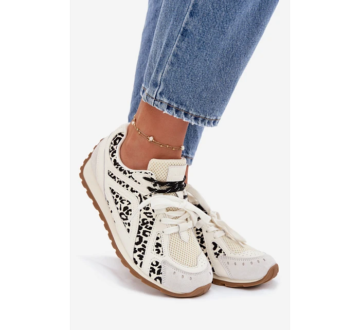 Kožené Semišové Dámské Tenisky Big Star model 22074797 Bílé - Big Star Shoes