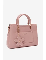 kabelka z imitace semiše s přívěskem model 22220967 - Flora&Co kabelka z imitace semiše s přívěskem model 22220967 - Flora&Co