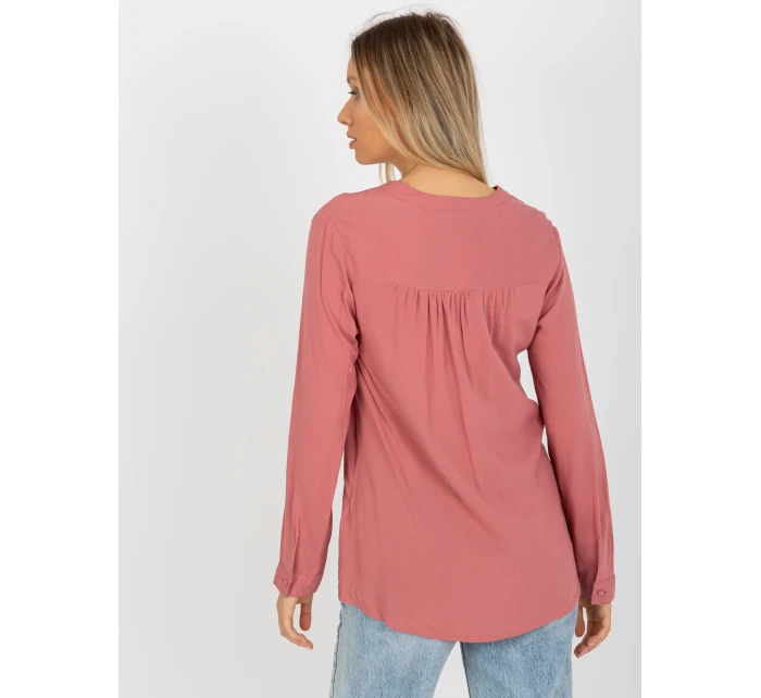 Halenka D73761M11081A tmavě růžová Halenka D73761M11081A tmavě růžová