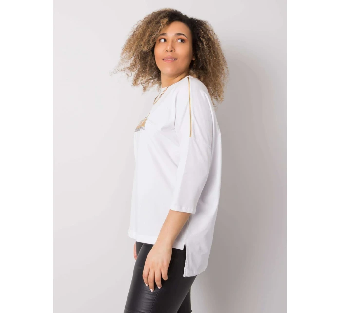 Bluzka RV BZ model 18725209 biały - FPrice Bluzka RV BZ model 18725209 biały - FPrice