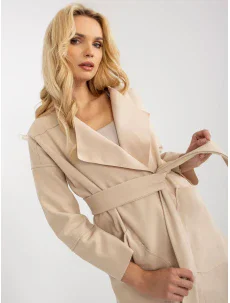 Dámský kabát TW PL BE M125 světle béžový