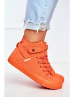Women's High Sneakers Big Star Orange Women's High Sneakers Big Star Orange