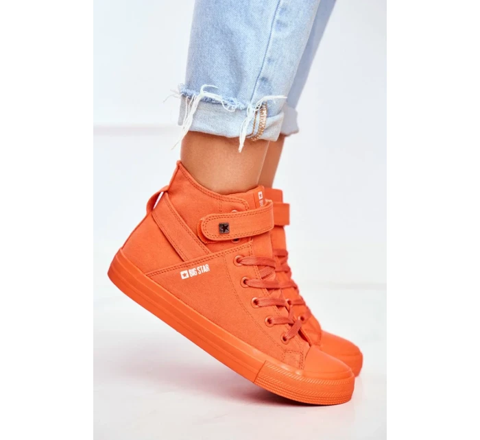 Women's High Sneakers Big Star Orange Women's High Sneakers Big Star Orange