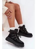 Dámské kotníkové boty Liorae trapery na platformě – černé Dámské kotníkové boty Liorae trapery na platformě – černé