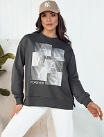 Dámská mikina FEMMES v grafitové barvě FashionStreet BY1283