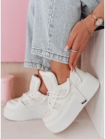 UPSOLE dámské tenisky na vysoké platformě bílé FashionStreet ZY0849