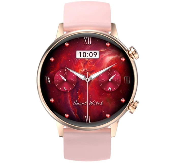 Dámské chytré hodinky RUBICON RNCF09 Rose Gold/Pink SMARUB234 Dámské chytré hodinky RUBICON RNCF09 Rose Gold/Pink SMARUB234