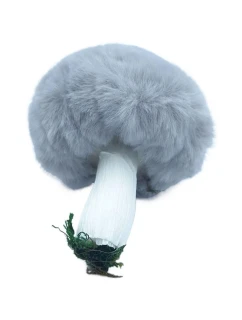 Dekorativní přívěsek hřib 8x12CM šedý