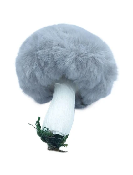 Dekorativní přívěsek hřib 8x12CM šedý