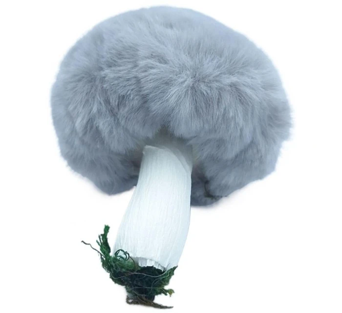 Dekorativní přívěsek hřib 8x12CM šedý