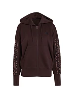 Dámská mikina adidas Seasonal Essentials Animal Print 3-Stripes Full-Zip Hooded, hnědá, KV9299 Dámská mikina adidas Seasonal Essentials Animal Print 3-Stripes Full-Zip Hooded, hnědá, KV9299