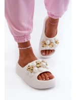 Dámské Pěnové Žabky S Ozdobami Na Podrážce Bílé model 21666043 - Boto
