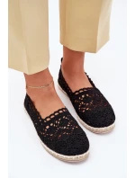 Krajkové Espadrilky Dámské Černé model 21701546 - Boto Krajkové Espadrilky Dámské Černé model 21701546 - Boto