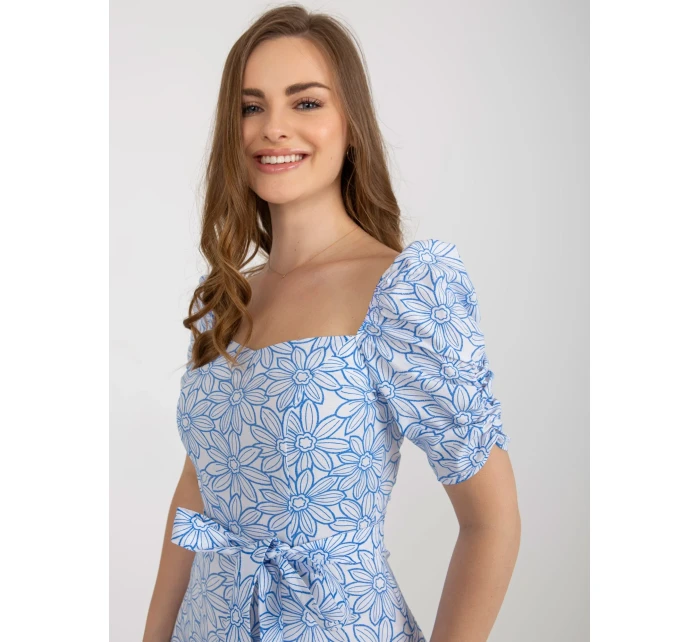 LK SK 509002 šaty.03P bílá a modrá